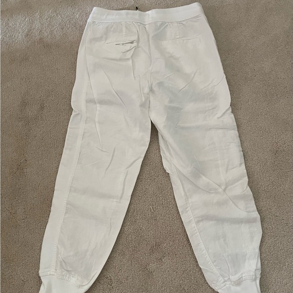 NWOT Gap White Linen Joggers - Picture 8 of 8